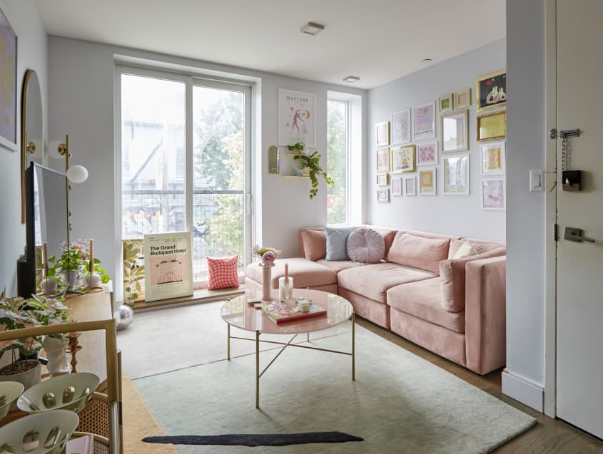 Pink Brooklyn Rental With Neoclassical Elements Apartment Therapy